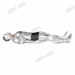 Lying Chin Tucks exercise targeting Neck