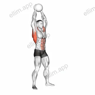 Medicine Ball Overhead Slam exercise targeting Back and Infraspinatus