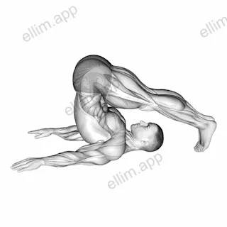 Plow Yoga Pose exercise targeting Waist and Obliques