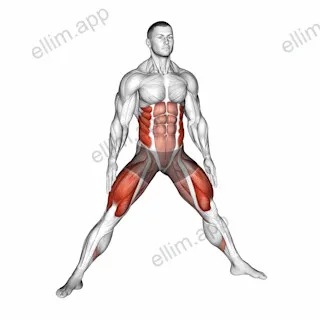Plyo Side Lunge Stretch exercise targeting Gluteus Maximus and Quadriceps