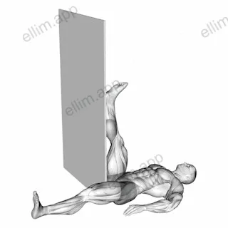 Recumbent Knee Flexor Stretch exercise targeting Thighs
