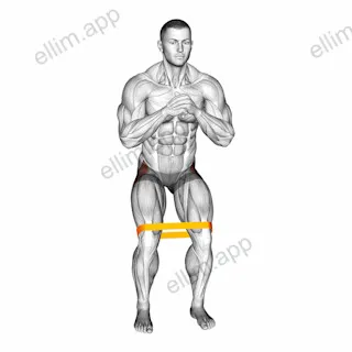 Resistance Band Standing Hip Abduction exercise targeting Hips