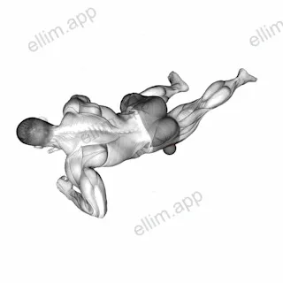 Roll Ball Tensor Fasciae Latae exercise targeting Hips and Tensor Fasciae Latae