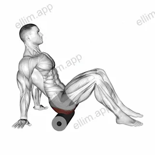 Roll Glutes Sitting on Floor exercise targeting Hips