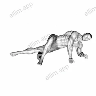 Roll Hip Lat Stretch exercise targeting Gluteus Maximus and Gluteus Medius
