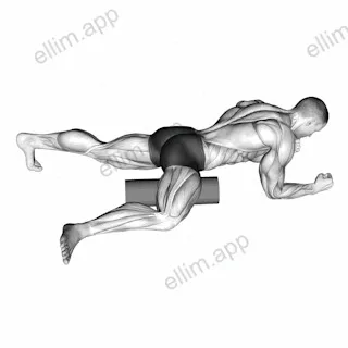 Roll Hip Stretch exercise targeting Hips and Gluteus Medius