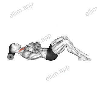 Roll Neck Decompress Lying on Floor exercise targeting Neck