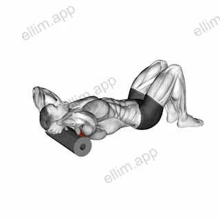 Roll Shoulder Back Rotation Lying on Floor exercise targeting Shoulders