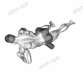 Roll Tensor Fasciae Latae exercise targeting Hips and Tensor Fasciae Latae