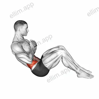 Russian Twist exercise targeting Waist and Obliques
