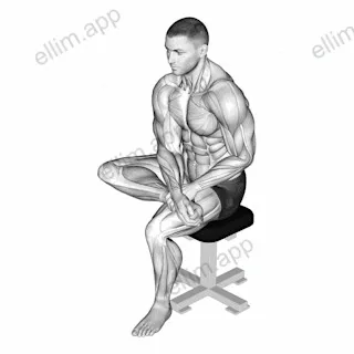 Seated Toe Flexor And Foot Everter Stretch exercise targeting Calves