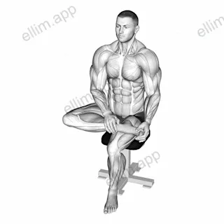 Seated Toe Flexor Stretch exercise targeting Calves