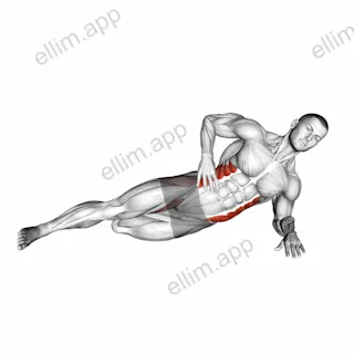 Side Bridge with Bent Leg exercise targeting Hips