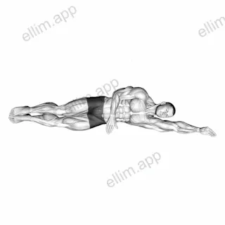 Side Lying Floor Stretch exercise targeting Back and Latissimus Dorsi