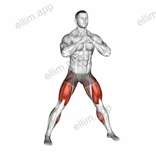 Side Squat exercise targeting Thighs and Gluteus Maximus