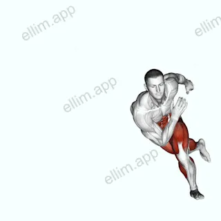 Skater Hops exercise targeting Cardio
