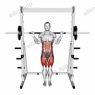 Smith Curtsey Lunge exercise targeting Thighs