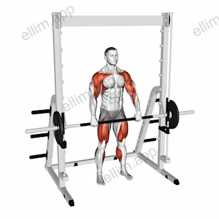 Smith Hang Clean exercise targeting Weightlifting
