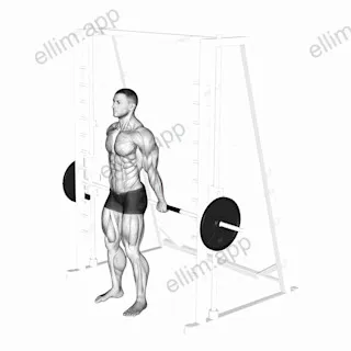 Smith Standing Back Wrist Curl exercise targeting Forearms and Wrist Flexors