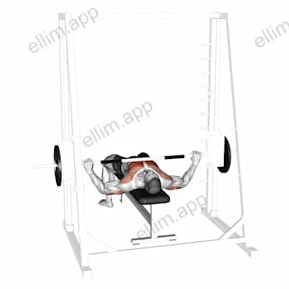 Smith Wide Grip Bench Press exercise targeting Chest and Pectoralis Major Sternal Head
