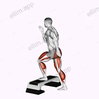 Split Jump to Box exercise targeting Hips and Thighs