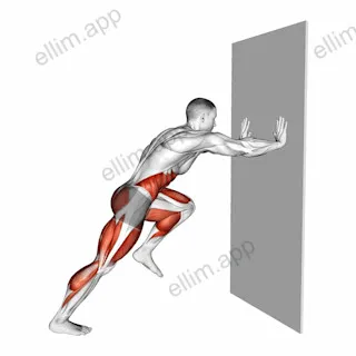 Sprint against Wall exercise targeting Plyometrics