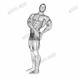 Standing Abs Rotation Stretch exercise targeting Waist and Obliques