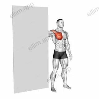 Standing Chest Stretch against Door exercise targeting Chest
