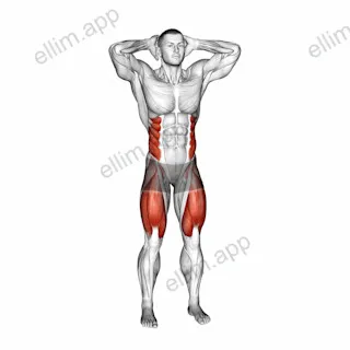 Standing Side Crunch exercise targeting Waist