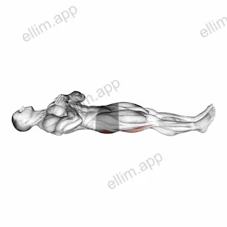 Straight Leg Hip Bridge exercise targeting Hips