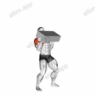 StrongMan Iron Block Press exercise targeting Shoulders