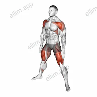 Sumo Air Squat exercise targeting Hips