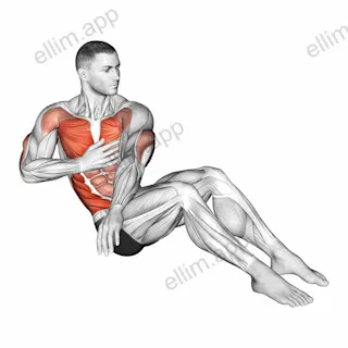 V Sit Cross Punch exercise targeting Waist and Obliques