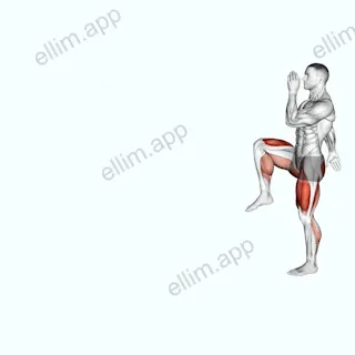 Walking High Knees Lunge exercise targeting Cardio