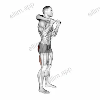 Weighted Bag Good Morning exercise targeting Hips